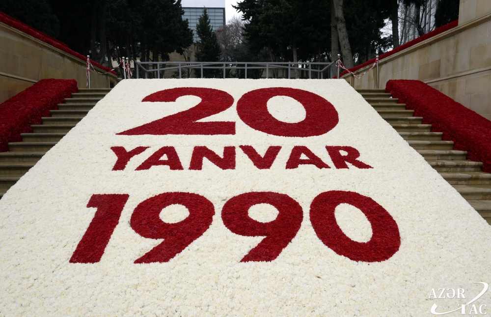 Xalqımız 20 Yanvar şəhidlərinin xatirəsini ehtiramla anır - FOTOLENT